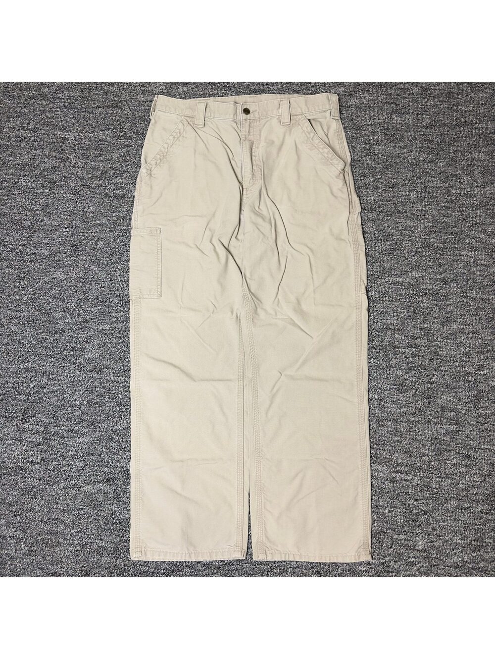 Carhartt Relaxed Fit Carpenter Pants Mens Stone Workwear